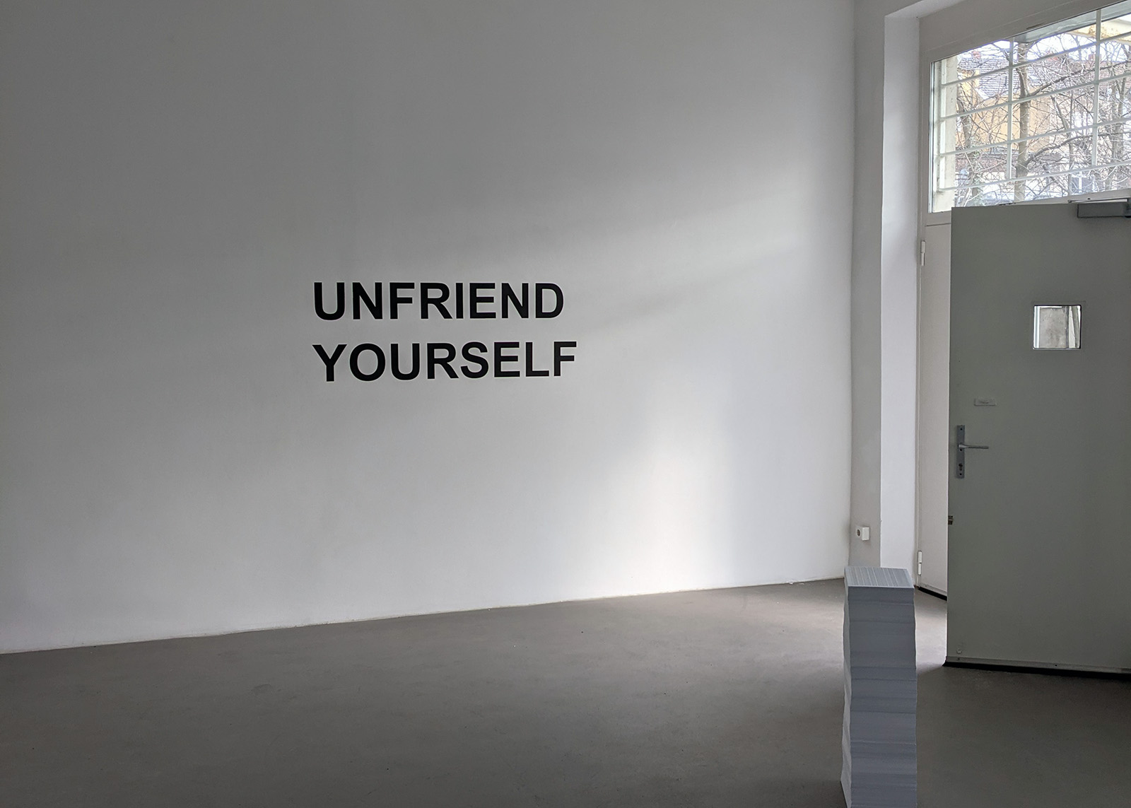 UNFRIEND YOURSELF AT DAVIDBEHNING GALERIE DÜSSELDORF